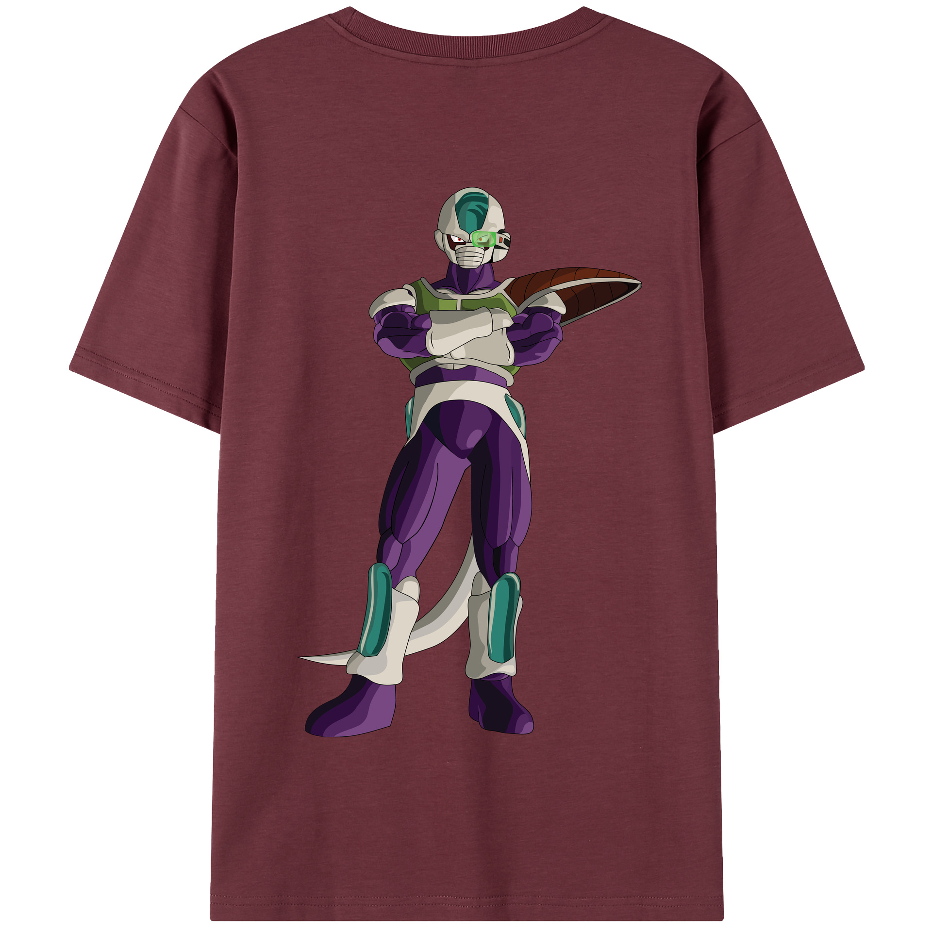 （画像用） ドラゴンボール フリーザ DRAGON BALL Frieza 綿100％半袖Tシャツ（背面プリント）